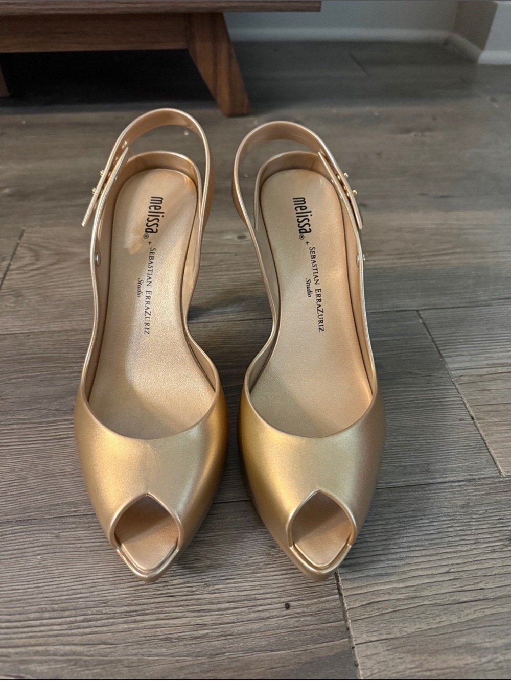 Melissa + Sebastian ErraZuriz Gold Digger Archival RARE lady dragon heels